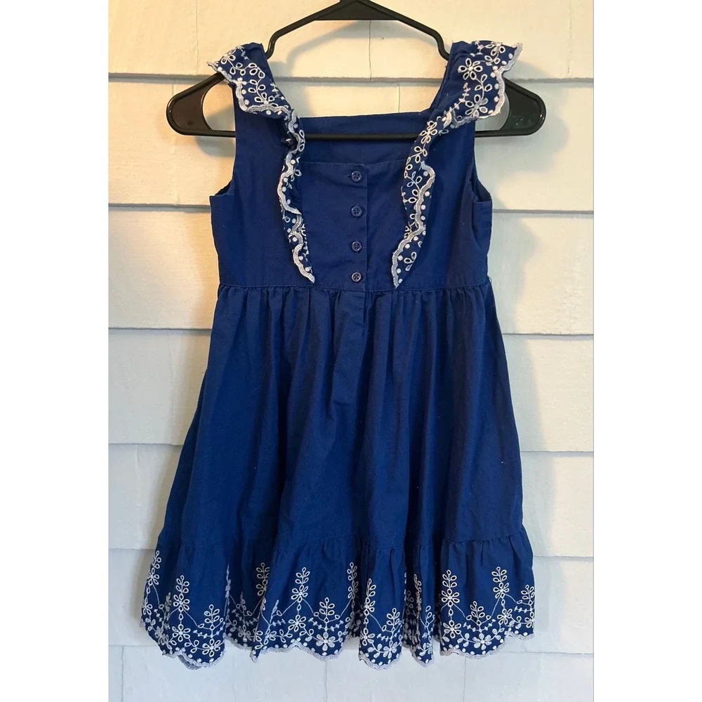Gymboree Blue Cutout Dress Size 8